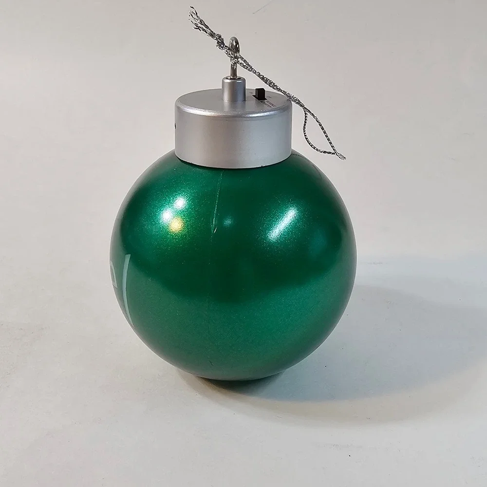 Mr. Christmas Noel‎ Glowing Greeting Ornament Green Sensor Christmas in Box